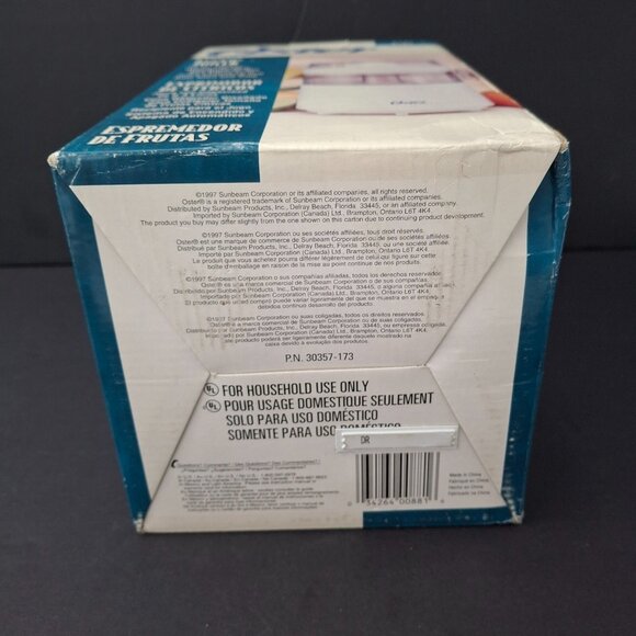 Oster Electric Citrus Juicer Model 3181 with Box NO Manual New Open Box - Picture 6 of 16